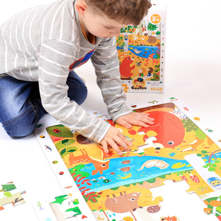 CzuCzu Puzzle obserwacyjne  - Las 40 elementów