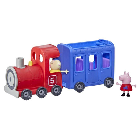 Świnka Peppa Zestaw z figurką- Pociąg pani Królik +2 figurki