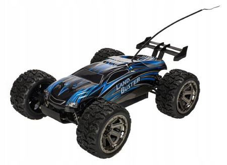 Duży samochód zdalnie sterowany RC Land Buster 2.4G 45km/h 1500mah na pilota niebieski