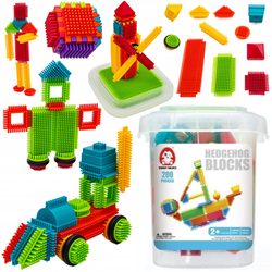 Zestaw klocków konstrukcyjnych dla dzieci Jeżyki Grzebyki Wafle 200 elementów