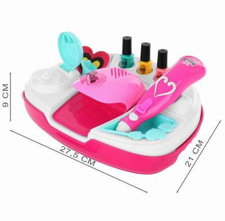 Zestaw do malowania paznokci studio kosmetyczne dla dzieci lakiery maszynki 11 elementów