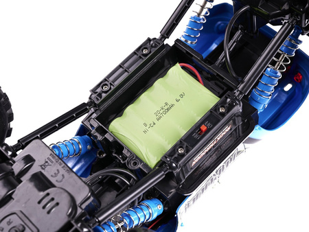 Duży samochód zdalnie sterowany Rock Crawler Pick-up Auto RC 1:14 4WD niebieski