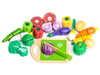 Drewniane jedzenie do krojenia owoce warzywa zestaw kuchnia 20 sztuk Ecotoys TL87113 