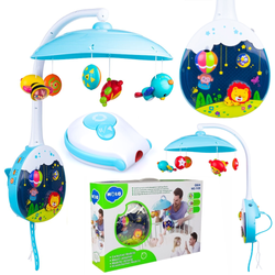 Interaktywna karuzela do łóżeczka na pilot Kołysanka Zawieszki