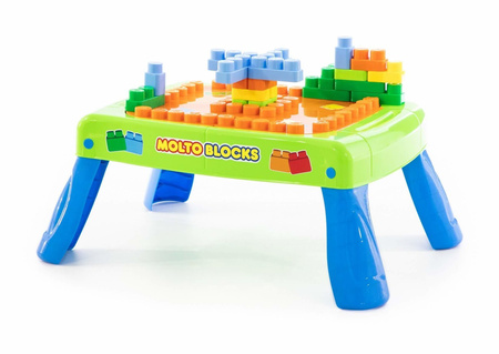 Stoliczek edukacyjny dla dzieci Zestaw klocków do układania 20 elementów Molto Blocks