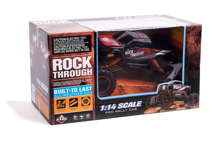 Duży samochód zdalnie sterowany Rock Crawler Pick-up Auto RC 1:14 4WD czerwony