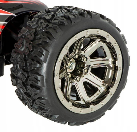 Duży samochód zdalnie sterowany RC Land Buster 2.4G 45km/h 1500mah na pilota czerwony