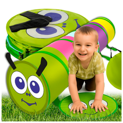 Namiot tunel dla dzieci kolorowa gąsienica tor duży 165 cm do domu ogrodu