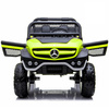 Auto na akumulator Mercedes Unimog duży samochód dla dzieci 4 silniki zielony światła LED