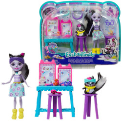 Zestaw Enchantimals - Toaletka + Lalka Sage Skunk