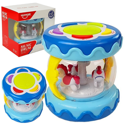 Interaktywny bębenek muzyczny dla dzieci Walec Karuzela z muzyką