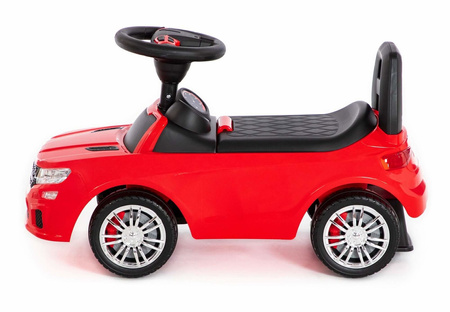 Jeździk chodzik Super Car dla dzieci Samochód z panelem muzycznym WADER Polesie czerwony