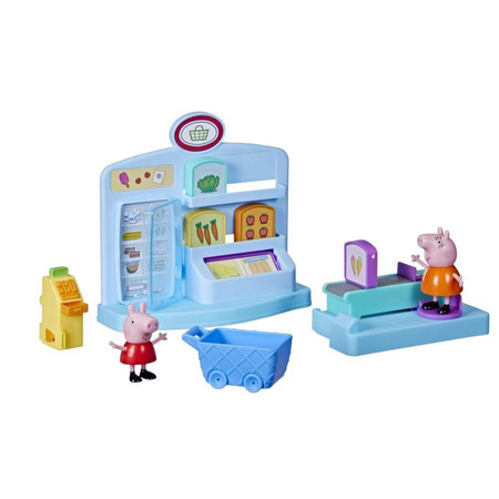 Świnka Peppa Zestaw z figurką - Supermarket +2 fugurki 