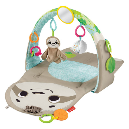 Sensoryczna mata edukacyjna Leniwiec FISHER-PRICE z zawieszkami dla dzieci GNB52