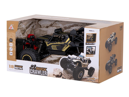 Duży samochód terenowy zdalnie sterowany RC Auto Rock Crawler 1:8 51cm czarny