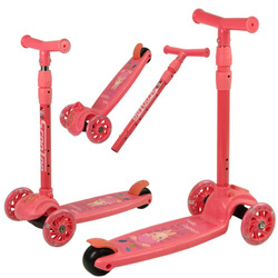 Trójkołowa hulajnoga balansowa dla dzieci różowa królik świecące koła LED