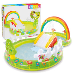 Dmuchany plac zabaw Brodzik Zjeżdżalnia Fontanna INTEX