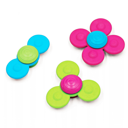 Wirujące Przyssawki Whirly Squigz Zestaw miękkich zabawek dla dzieci Fat Brain Toys FA210-1 