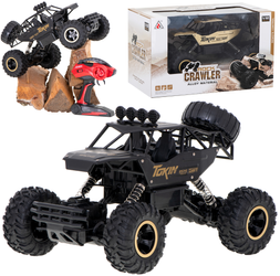 Duży samochód terenowy zdalnie sterowany RC Auto Rock Crawler 1:12 4WD czarny