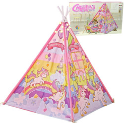 Namiocik namiot dla dzieci plac zabaw różowy jednorożce efekty świetlne gwiazdki