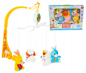 Muzyczna karuzela do łóżeczka pozytywka dla dzieci pluszaki misie