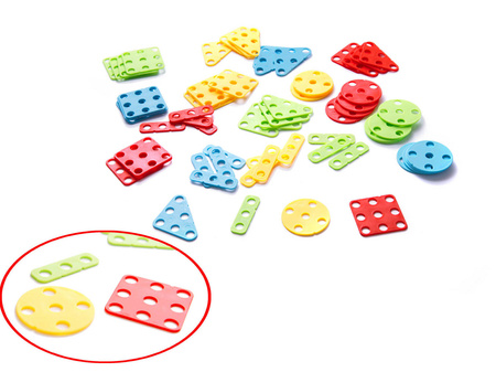 Zestaw edukacyjny konstrukcyjny dla dzieci Klocki do układania Wkrętarka Układanka w walizce 261 elementów