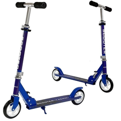 Składana hulajnoga klasyczna dla dzieci z hamulcem Scooter miejska niebieska
