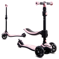 Sun Baby Hulajnoga trójkołowa balansowa Flash z kołami LED