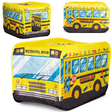 Namiocik namiot dla dzieci plac zabaw domek żółty autobus szkolny Iplay