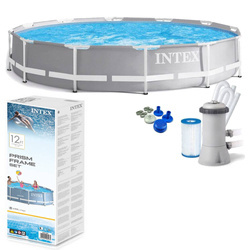 Basen stelażowy fi 305cm + fompa filtrująca INTYEX 26712