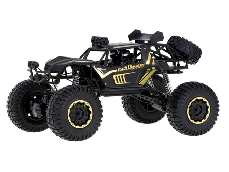 Duży samochód terenowy zdalnie sterowany RC Auto Rock Crawler 1:8 51cm czarny