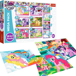 Puzzle My Little Pony 10w1- Niezwykłe Kucyki Mega Pack