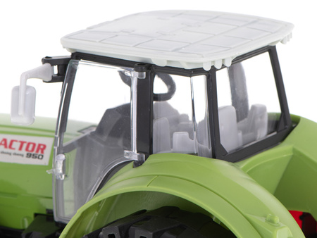 Traktor duży pojazd rolniczy zielony ciągnik