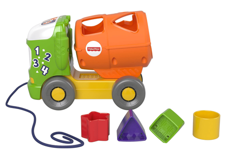 Edukacyjna ciężarówka dla dzieci FISHER-PRICE Interaktywny sorter kształtów w wersji polskiej GFJ37
