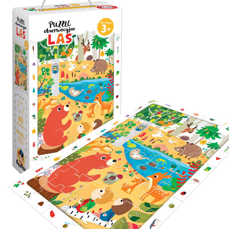 CzuCzu Puzzle obserwacyjne  - Las 40 elementów