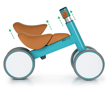 Rower rowerek biegowy dla dzieci chodzik jeździk zielony Ecotoys LC-V1309 BLUE