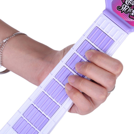 Gitara elektryczna dla dziewczynki Zestaw muzyczny z okularami i mikrofonem 