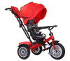 Rowerek trójkołowy dla dzieci wózek spacerówka z daszkiem PRO800 czerwony