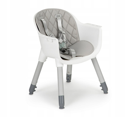Krzesełko Fotelik ze stoliczkiem do karmienia dzieci 3w1 szary Ecotoys HC-435 GREY