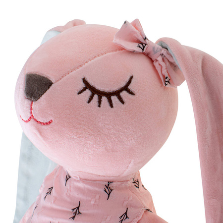Pluszowa maskotka dla dzieci różowy króliczek sukienka 52 cm