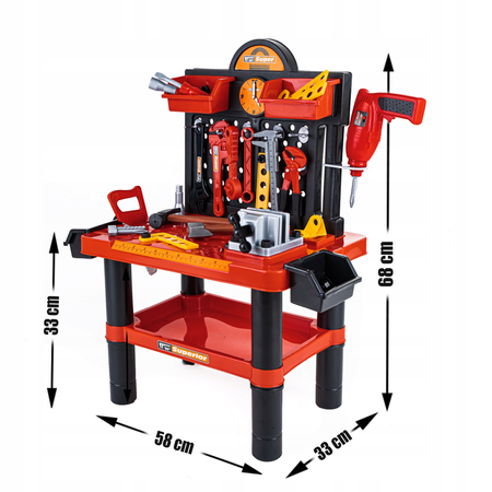 Warsztat majsterkowicza, warsztat dla dzieci, zestaw narzędzi