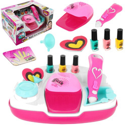 Zestaw do malowania paznokci studio kosmetyczne dla dzieci lakiery maszynki 11 elementów