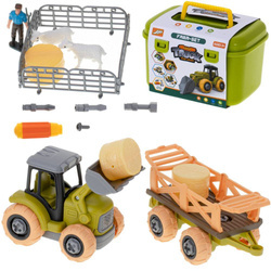 Zestaw gospodarstwa rolnego dla dzieci farma traktor do skręcenia śrubokręt