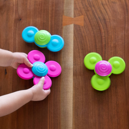 Wirujące Przyssawki Whirly Squigz Zestaw miękkich zabawek dla dzieci Fat Brain Toys FA210-1 