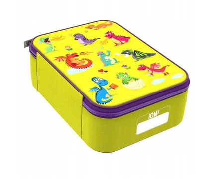 Śniadaniówka Lunch Box Lunch Bag Torba na żywność dla dziecka do szkoły smoki ION8