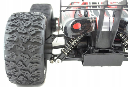 Duży samochód zdalnie sterowany RC Land Buster 2.4G 45km/h 1500mah na pilota czerwony