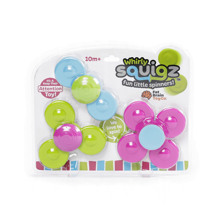 Wirujące Przyssawki Whirly Squigz Zestaw miękkich zabawek dla dzieci Fat Brain Toys FA210-1 