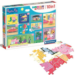 Puzzle Świnka Peppa 10w1od Cmementoni