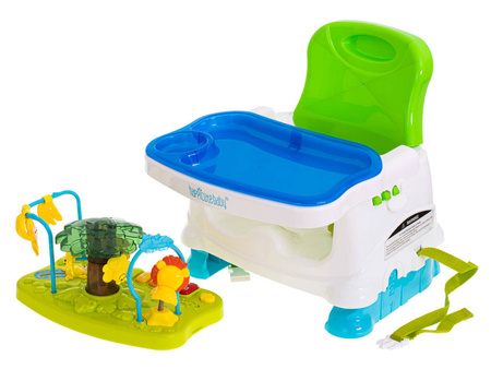 Krzesełko 2w1 stolik interaktywny z muzyką zielony