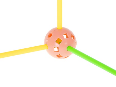 Klocki konstrukcyjne rurki baza namiot domek 240el